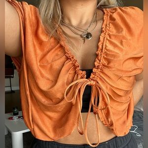 Zara tie up shirt